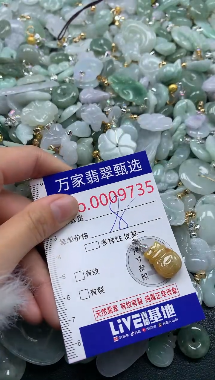 吊坠(不含链)未镶嵌翡翠9735