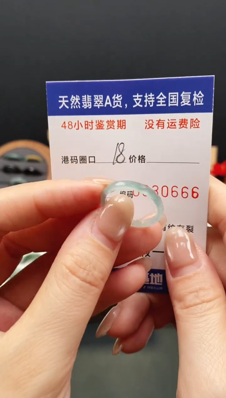 未镶嵌戒指翡翠0666