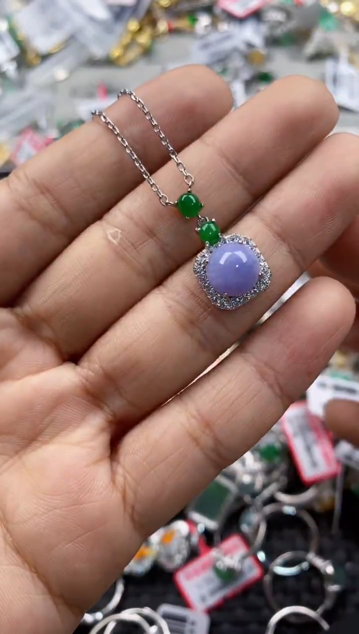 银S925镶嵌戒指翡翠888     8