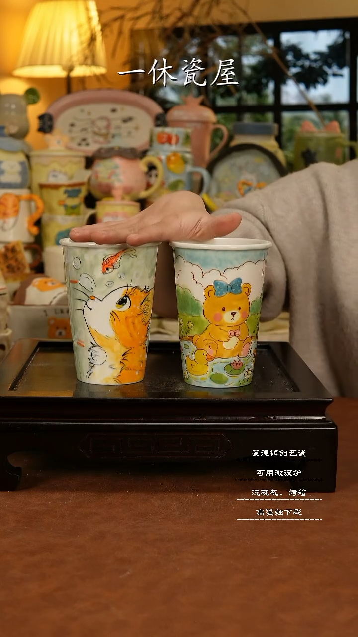 摆件陶o**o景德镇一休瓷屋手作