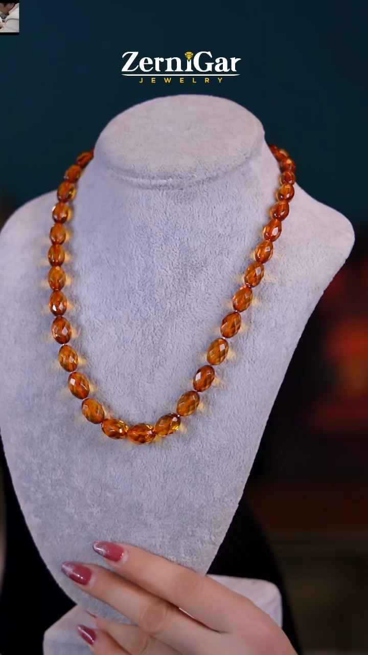 【闪购商品】琥珀颈饰未镶嵌天然琥珀项链