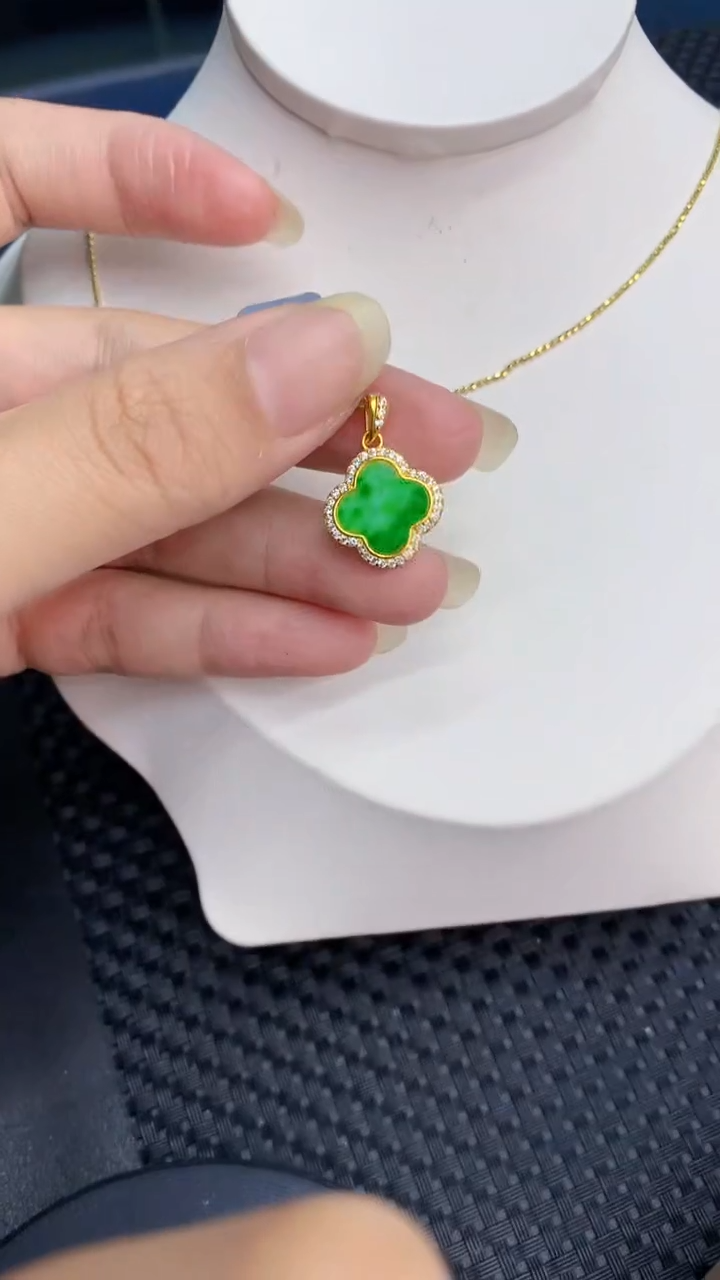 【闪购商品】翡翠颈饰银S925镶嵌            8