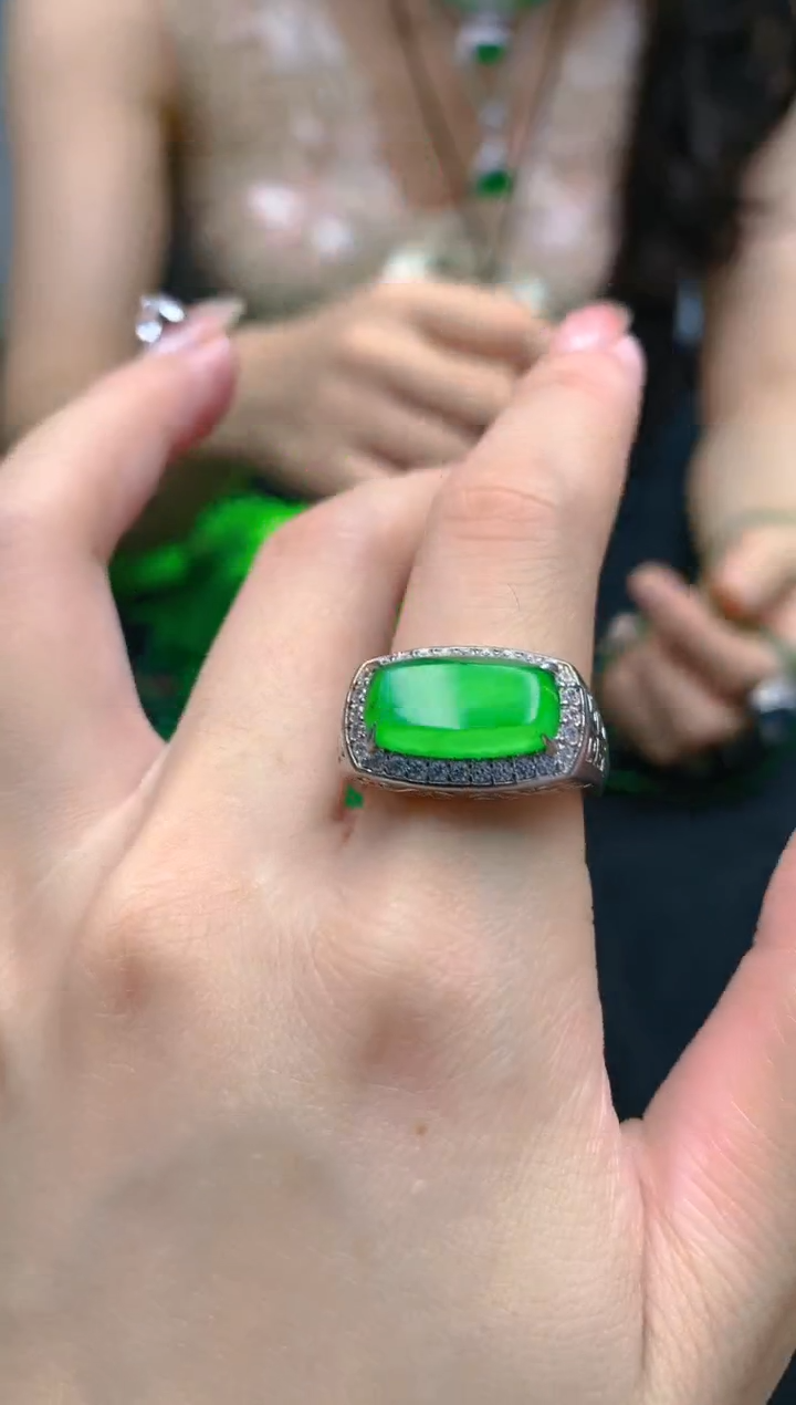 翡翠未镶嵌颈饰天然A货翡翠