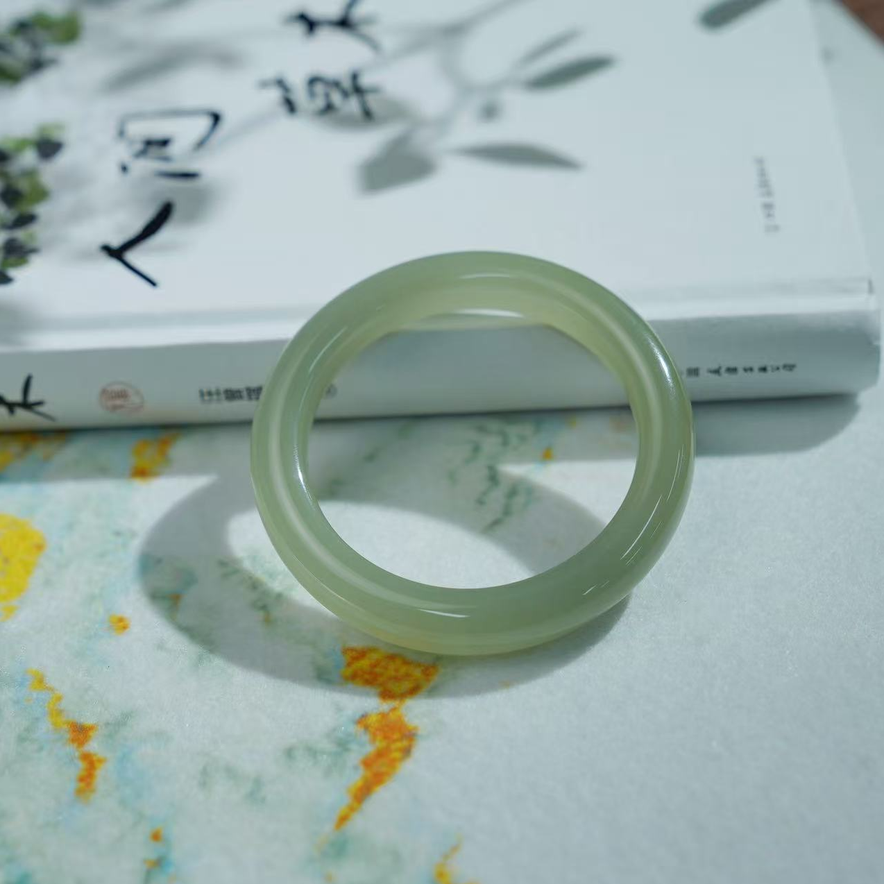 【睿泽&小池专属】 和田玉高冰晴手镯 12*10 53-60