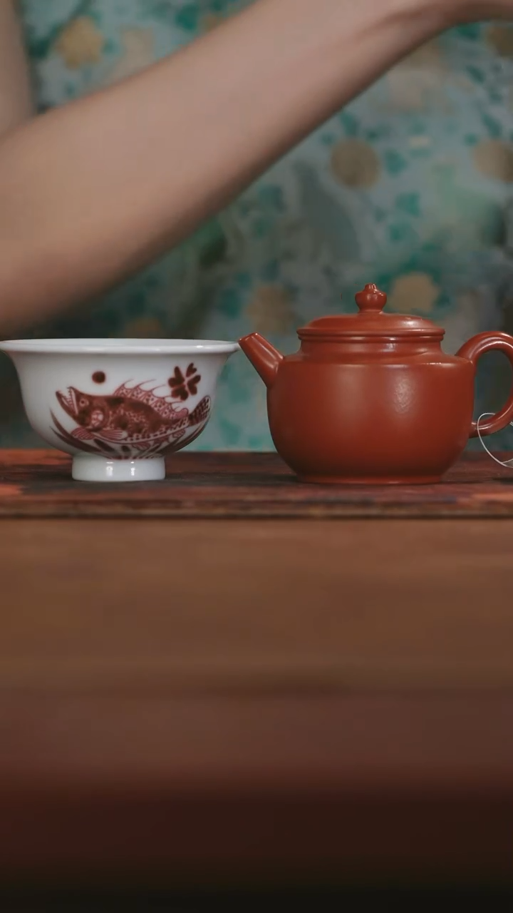 茶壶紫砂紫砂茶壶紫砂茶壶紫砂杨志折肩宫灯+墨舍鱼