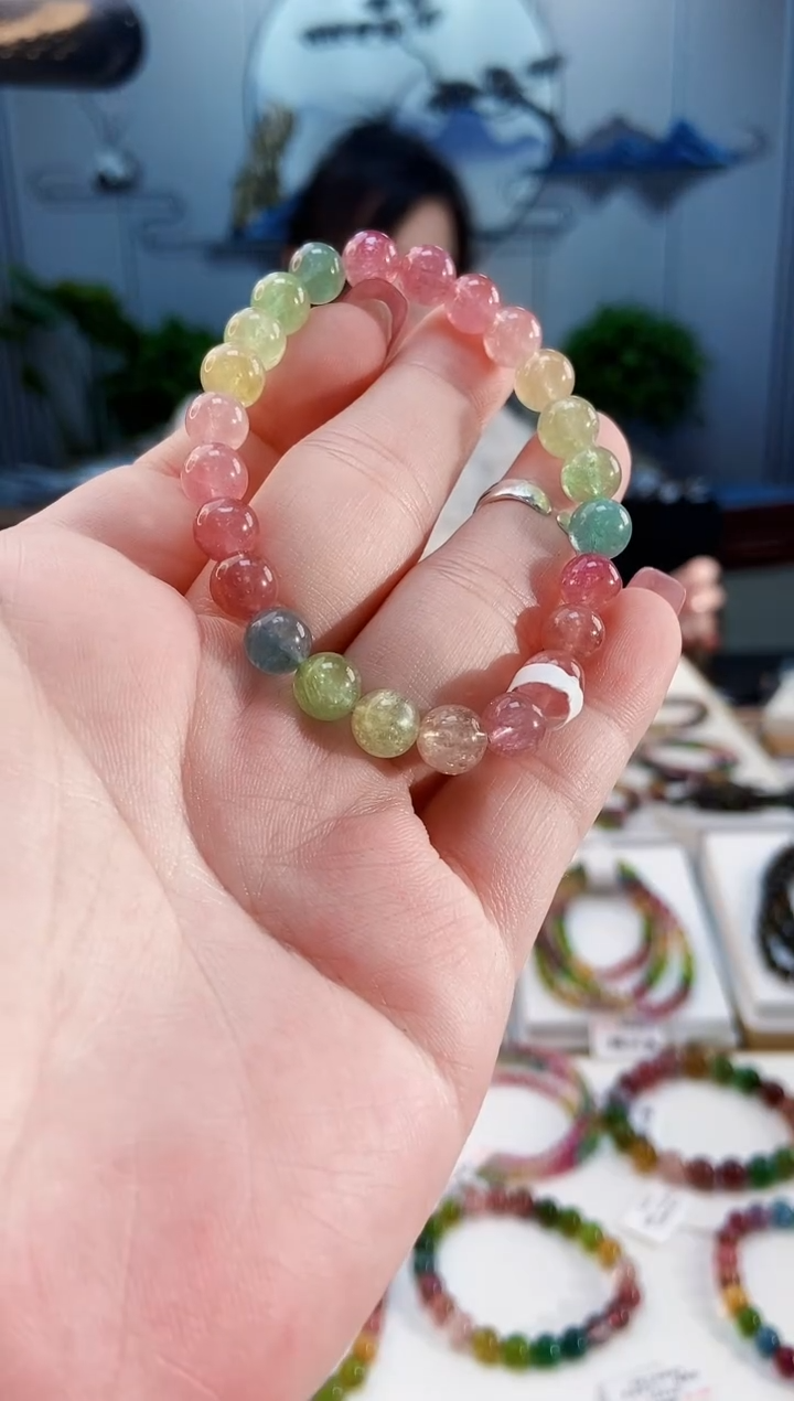 【闪购商品】碧玺手链未镶嵌G2046单圈颜色微差发1