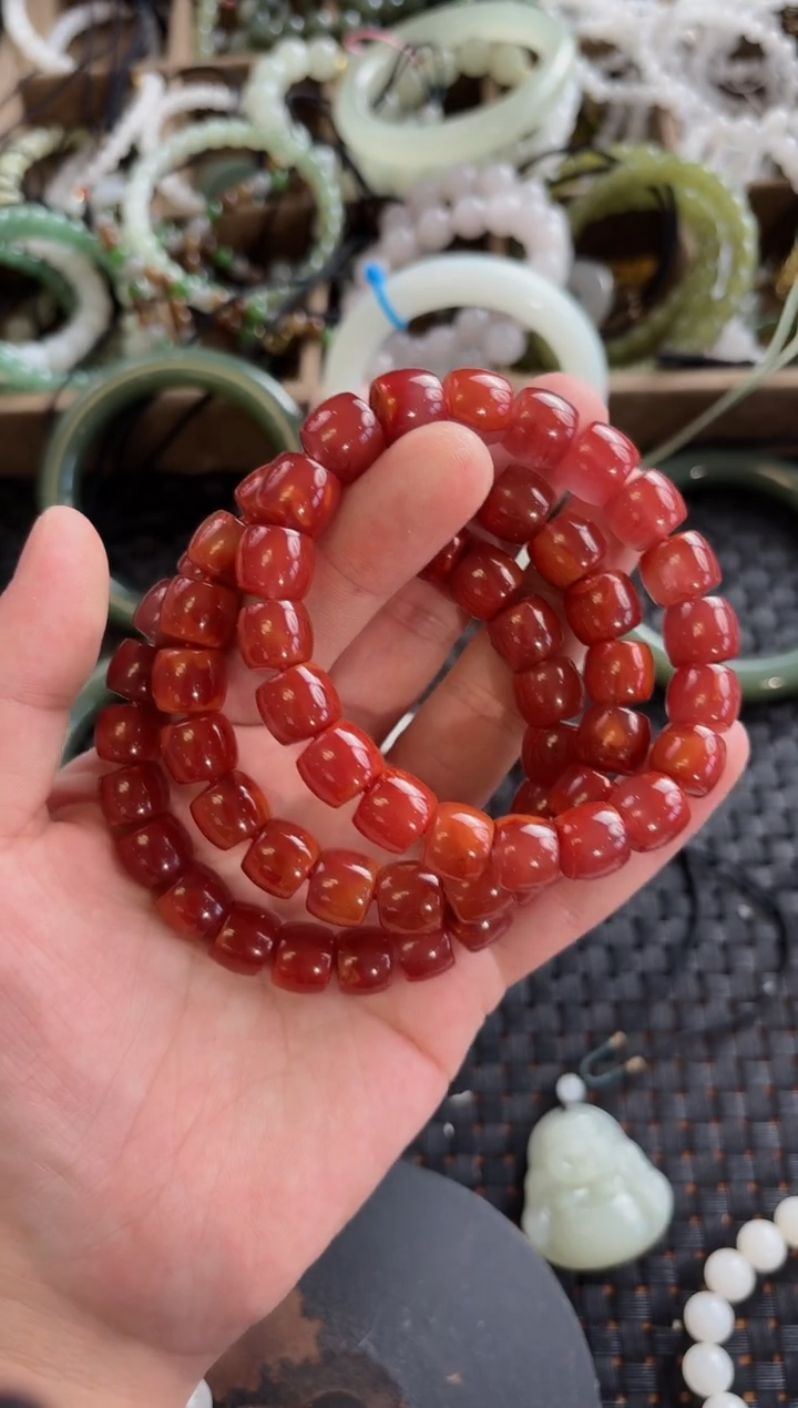 南红玛瑙未镶嵌颈饰多样性发货拍一发一