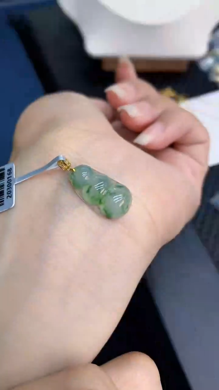 【闪购商品】翡翠颈饰18K金镶嵌           8