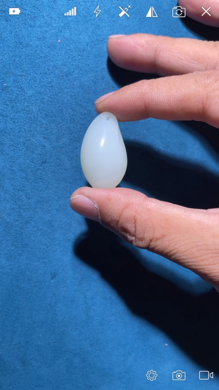 和田玉未镶嵌WL米达随型小吊坠10.03g