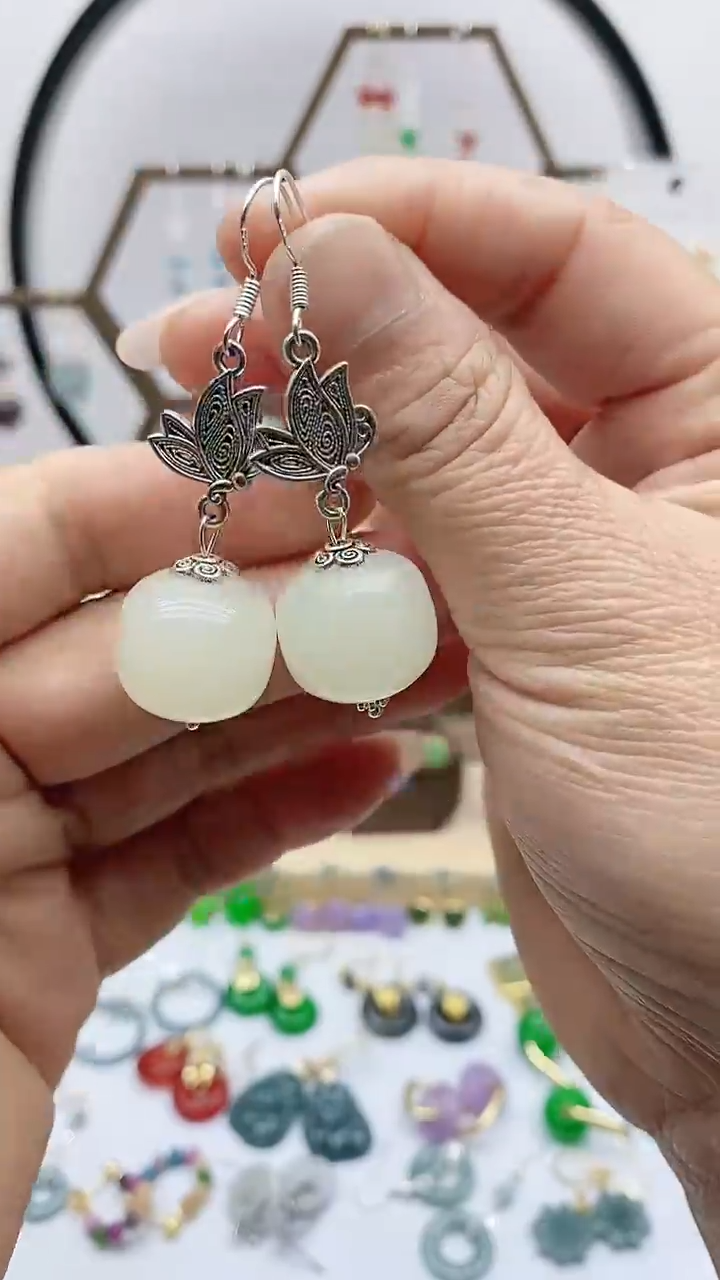 未镶嵌和田玉耳饰480