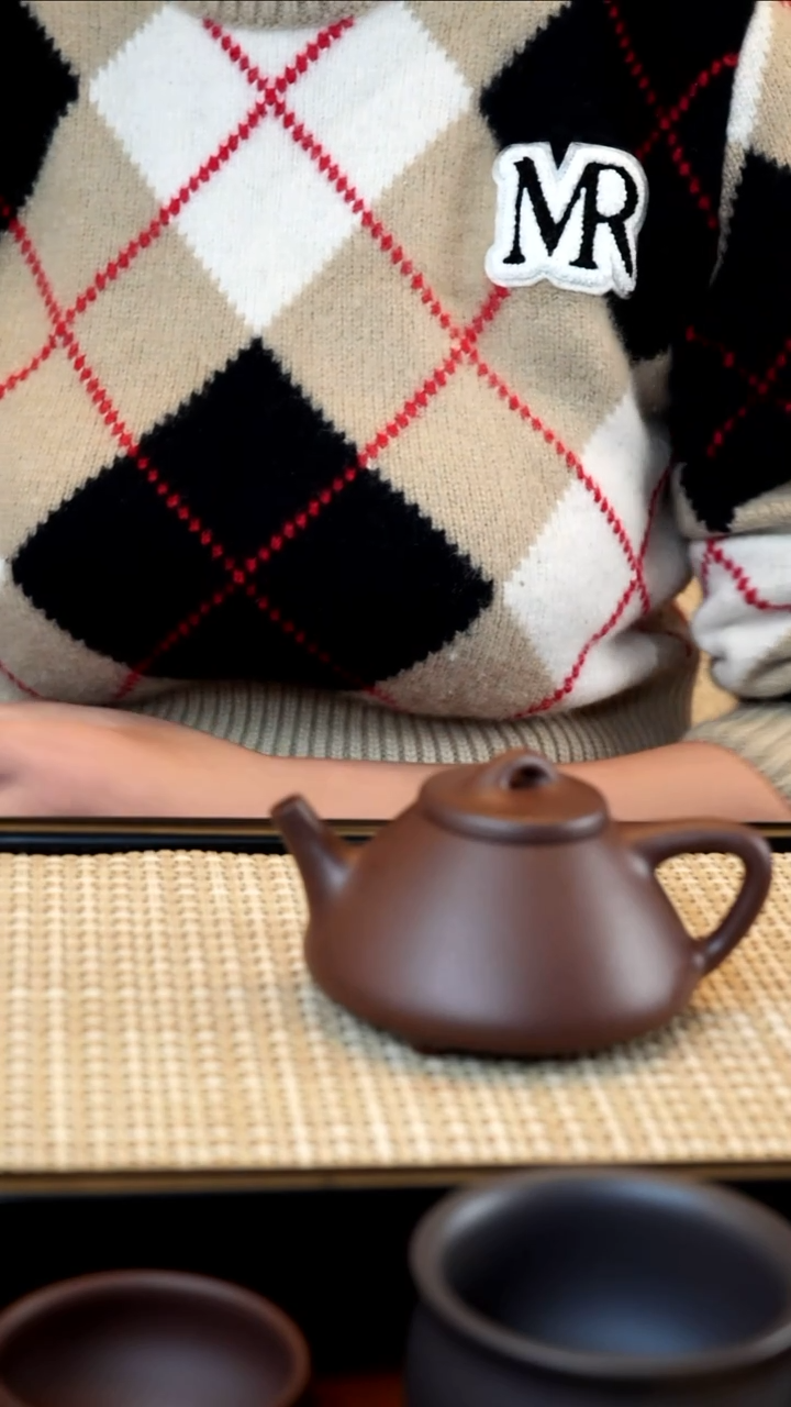 茶壶紫砂子冶石瓢/老紫泥/满注80CC