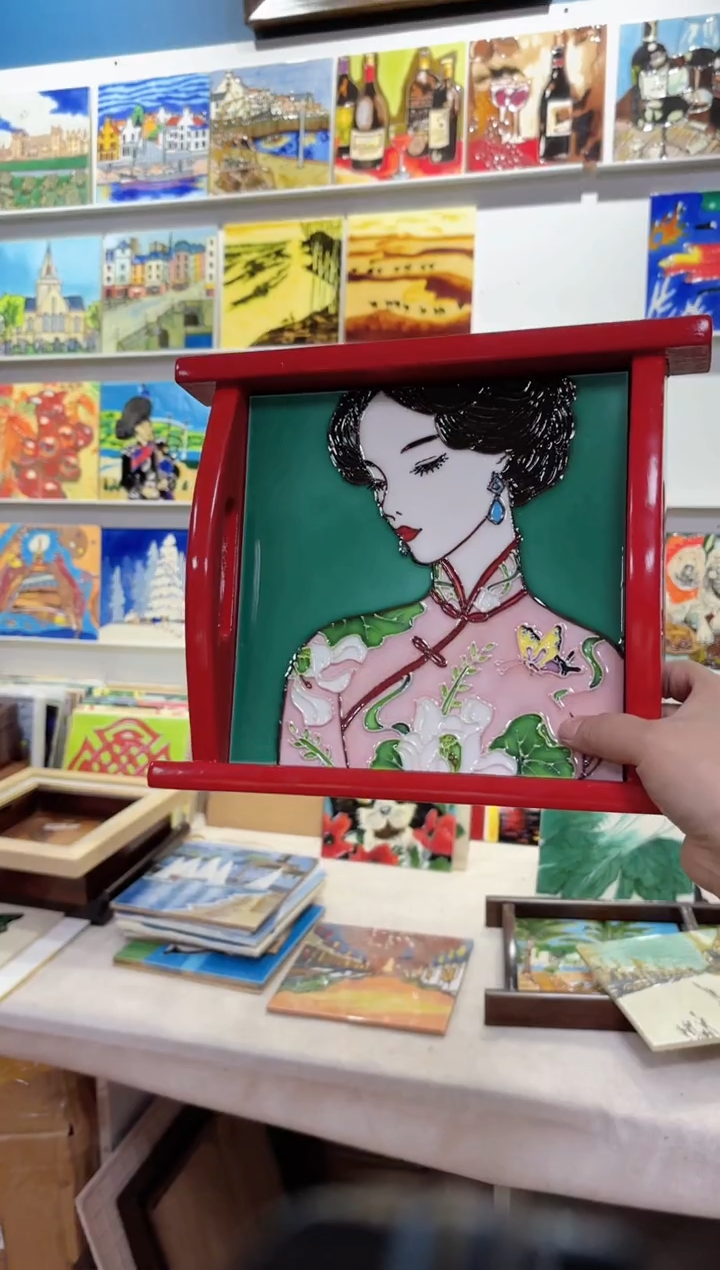 【闪购商品】瓷片23.27老榆木双耳茶台下播福利