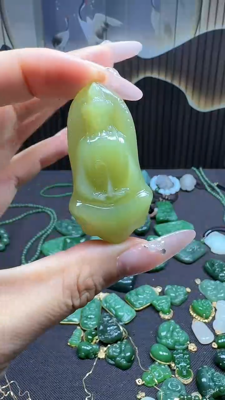 和田玉未镶嵌挂件1