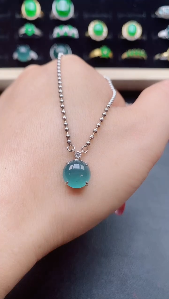【闪购商品】翡翠吊坠(赠链)银S925镶嵌321321