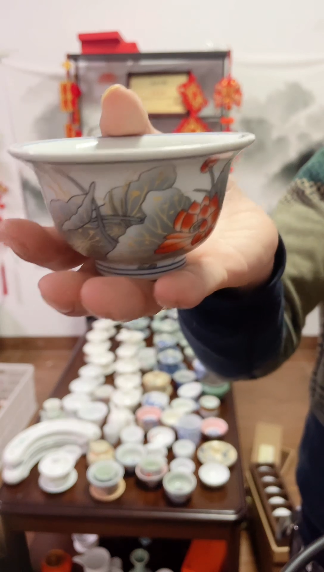 【闪购商品】【瓷心匠物】直播间福利专款荷花压手杯