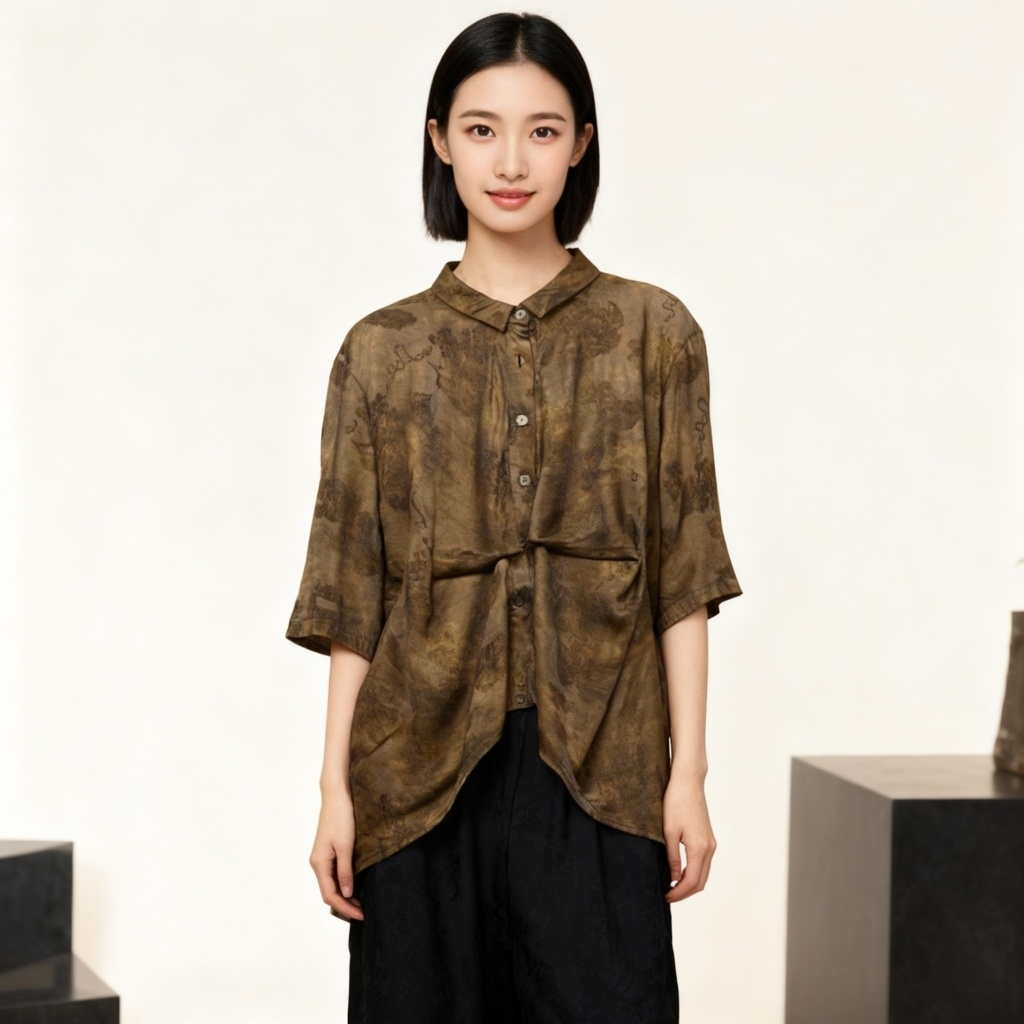 新款高端气质显瘦百搭上衣6700