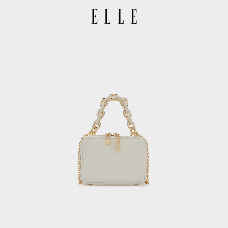 ELLE25春夏条【黄油糕手】欧若风小众盒子包百搭时尚链斜挎包25099