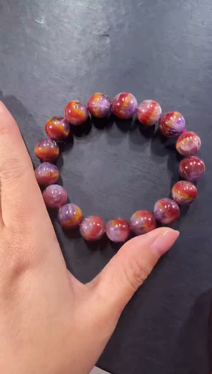 未镶嵌手链水晶A247极光大金牙手链