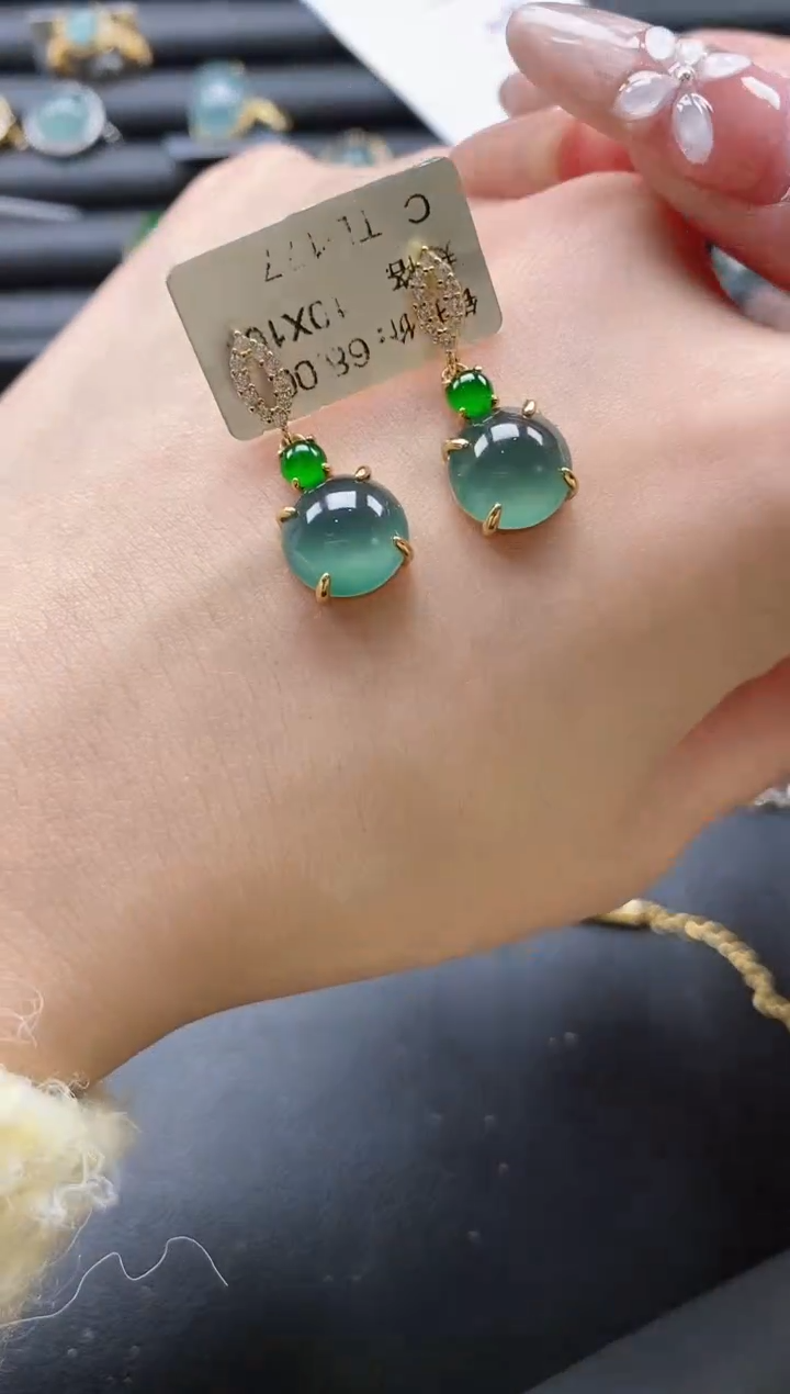 【闪购商品】翡翠戒指银S925镶嵌5115