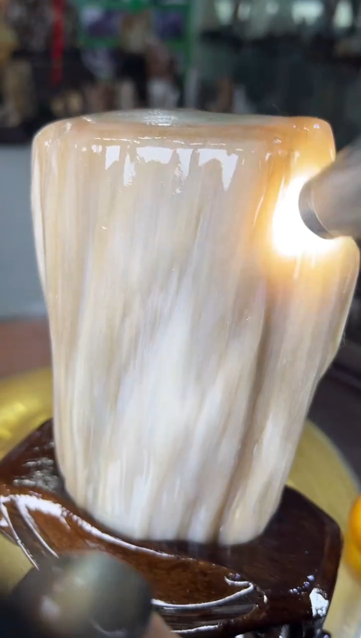 未镶嵌珠宝奇石硅化玉缅甸天然树化玉摆件