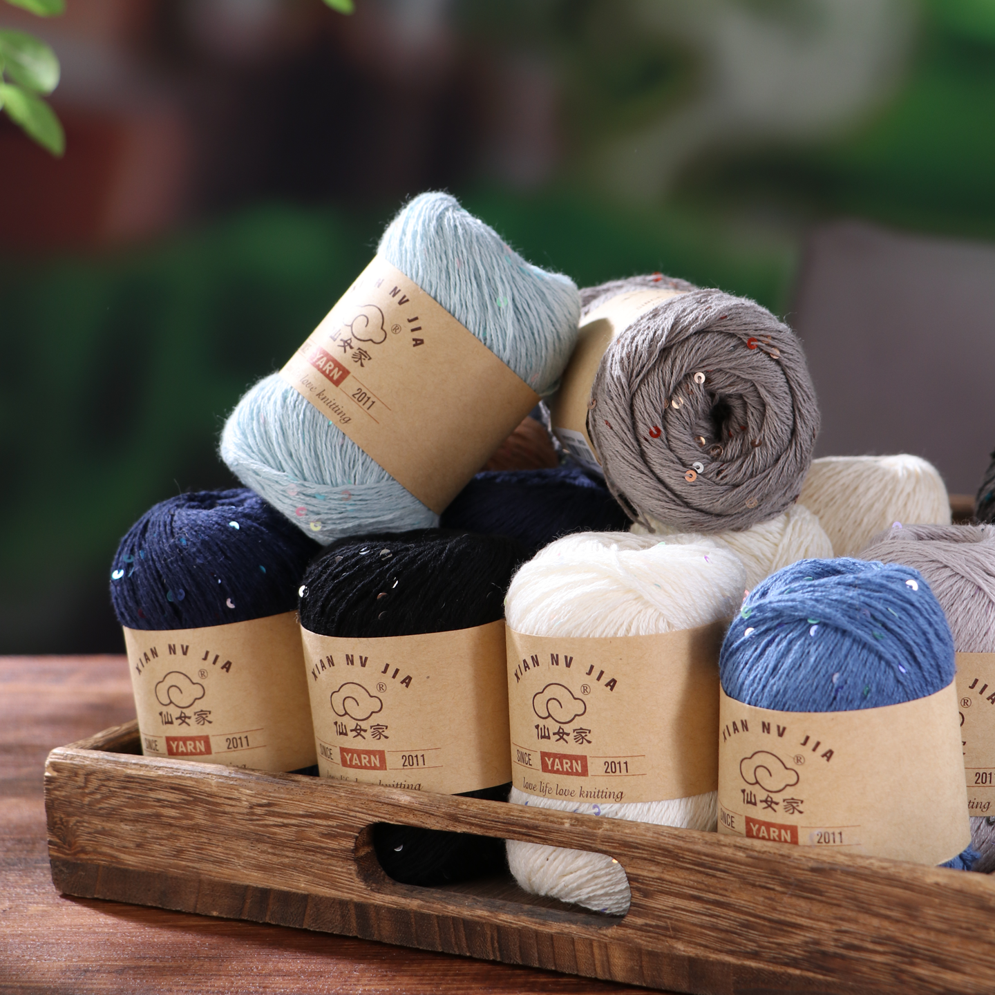 仙女家云茸羊毛毛线棉线亮片线钩织棒针编织手工diy围巾毛衣材料