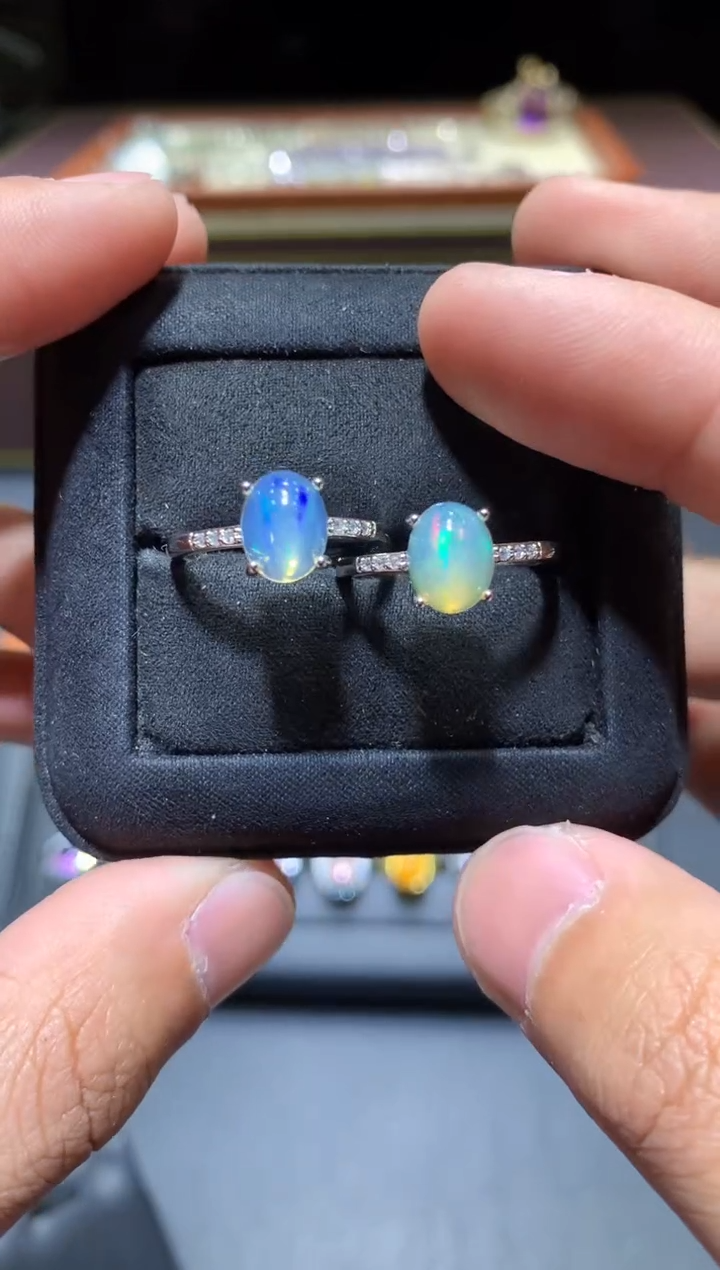 【闪购商品】欧泊戒指未镶嵌H130【多样性发其一】