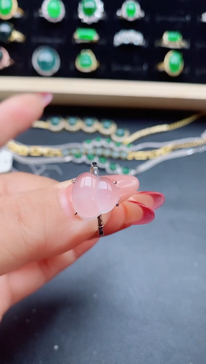 【闪购商品】玛瑙/玉髓戒指银S925镶嵌5080850