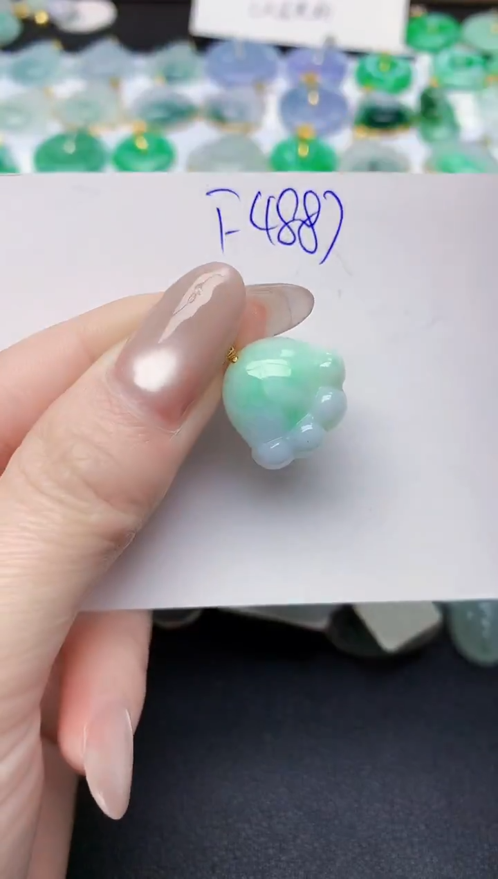 颈饰未镶嵌翡翠天然缅甸A货翡翠百元以上9元证书费自理