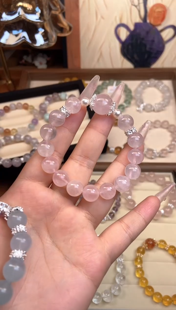 【闪购商品】水晶手链未镶嵌粉晶