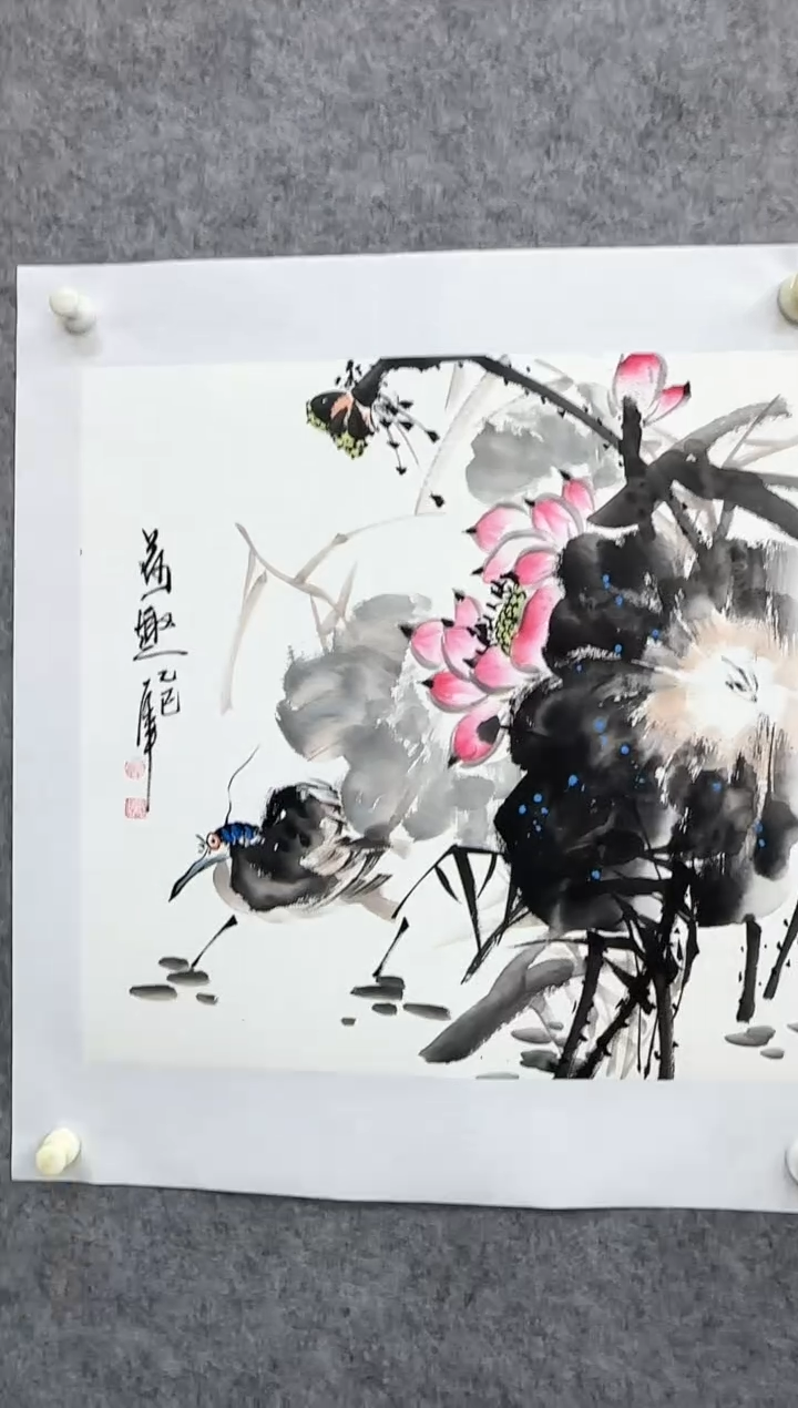 【闪购商品】纸本1花鸟画作品精品手绘