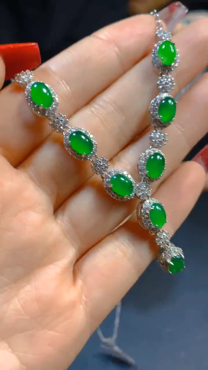 【闪购商品】翡翠套链未镶嵌0582035675多样性发一