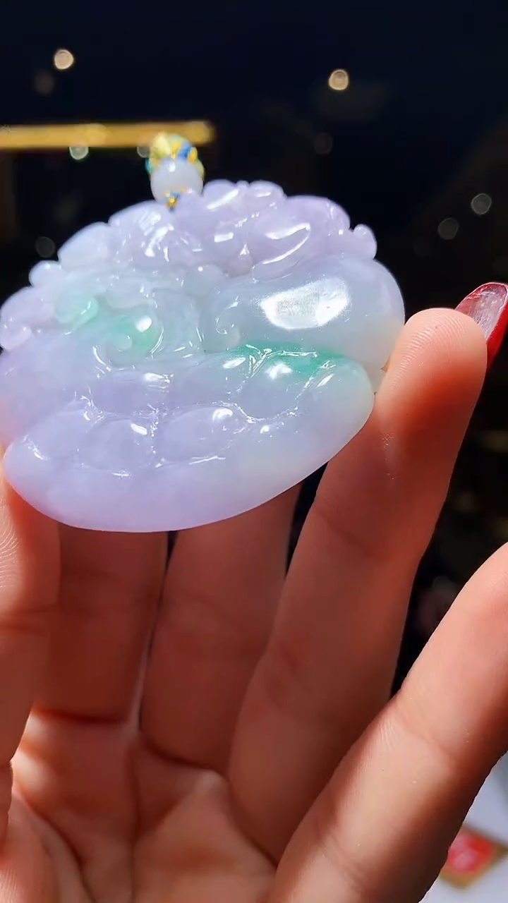 【闪购商品】定制翡翠未镶嵌1004hm-毛货挂件26