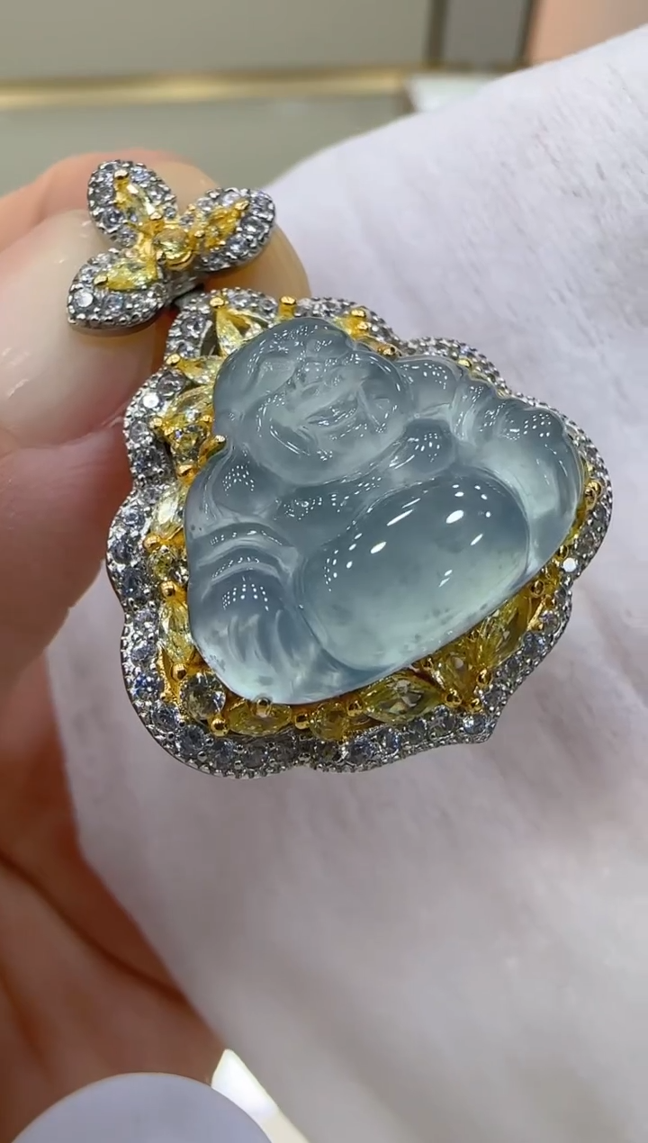【闪购商品】翡翠吊坠(不含链)银S925镶嵌团购多样性发一件