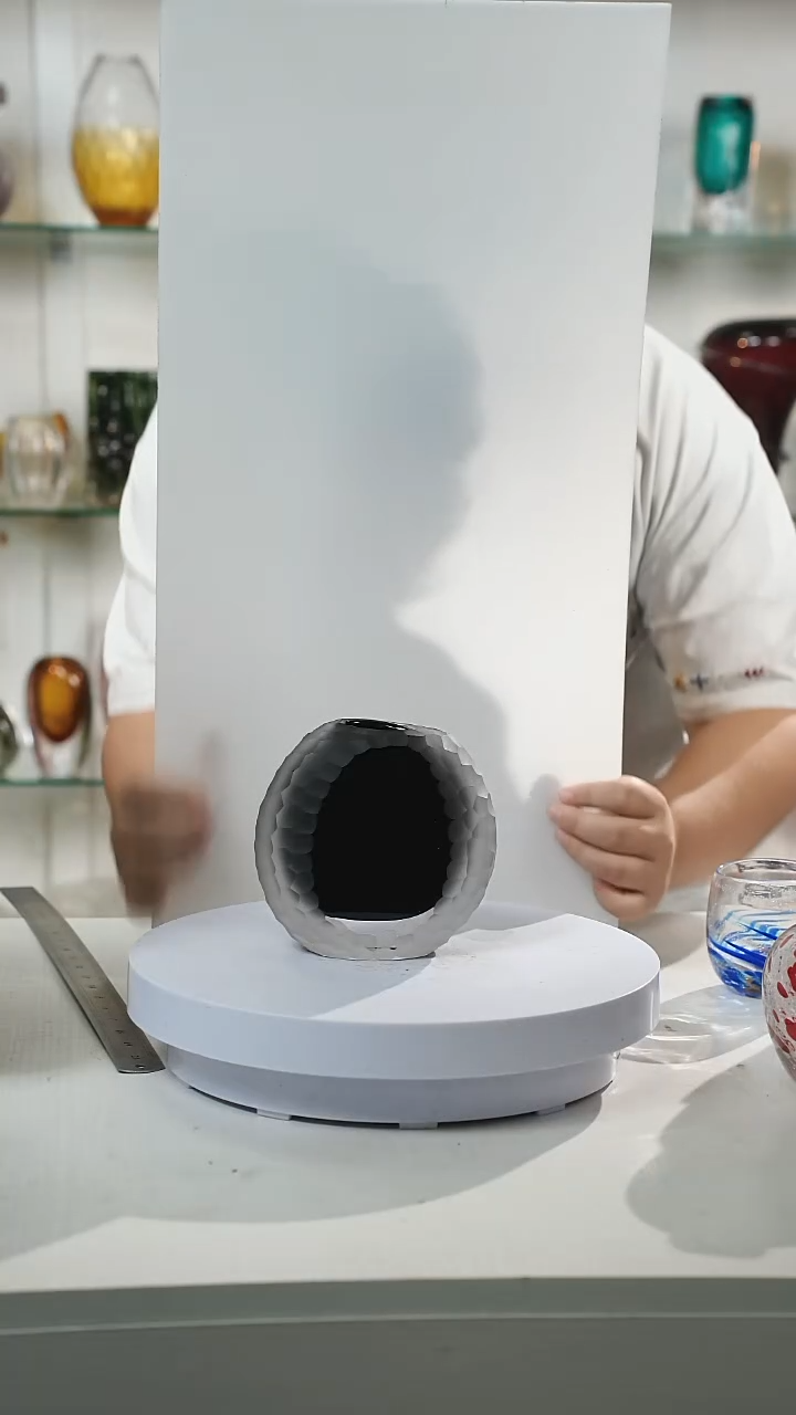 14高轻奢琉璃花器福利正常手工痕迹