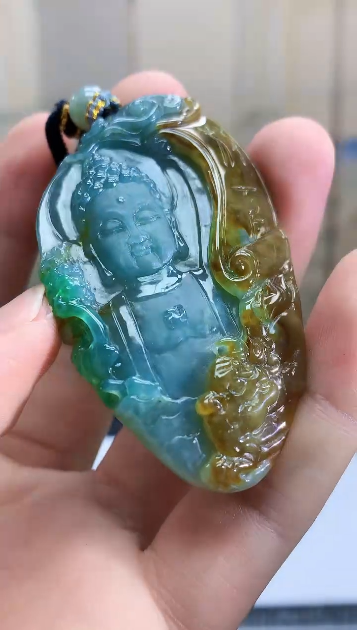 定制翡翠未镶嵌5028bb-毛货挂件65