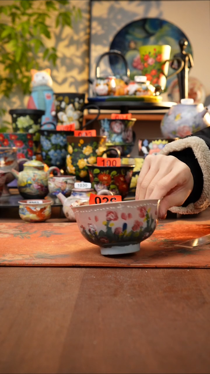 瓷片景德镇手工手绘026