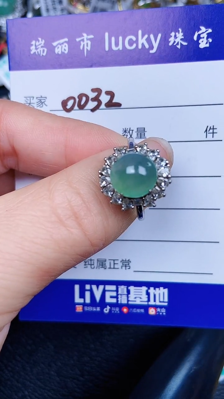 颈饰银S925镶嵌翡翠0032