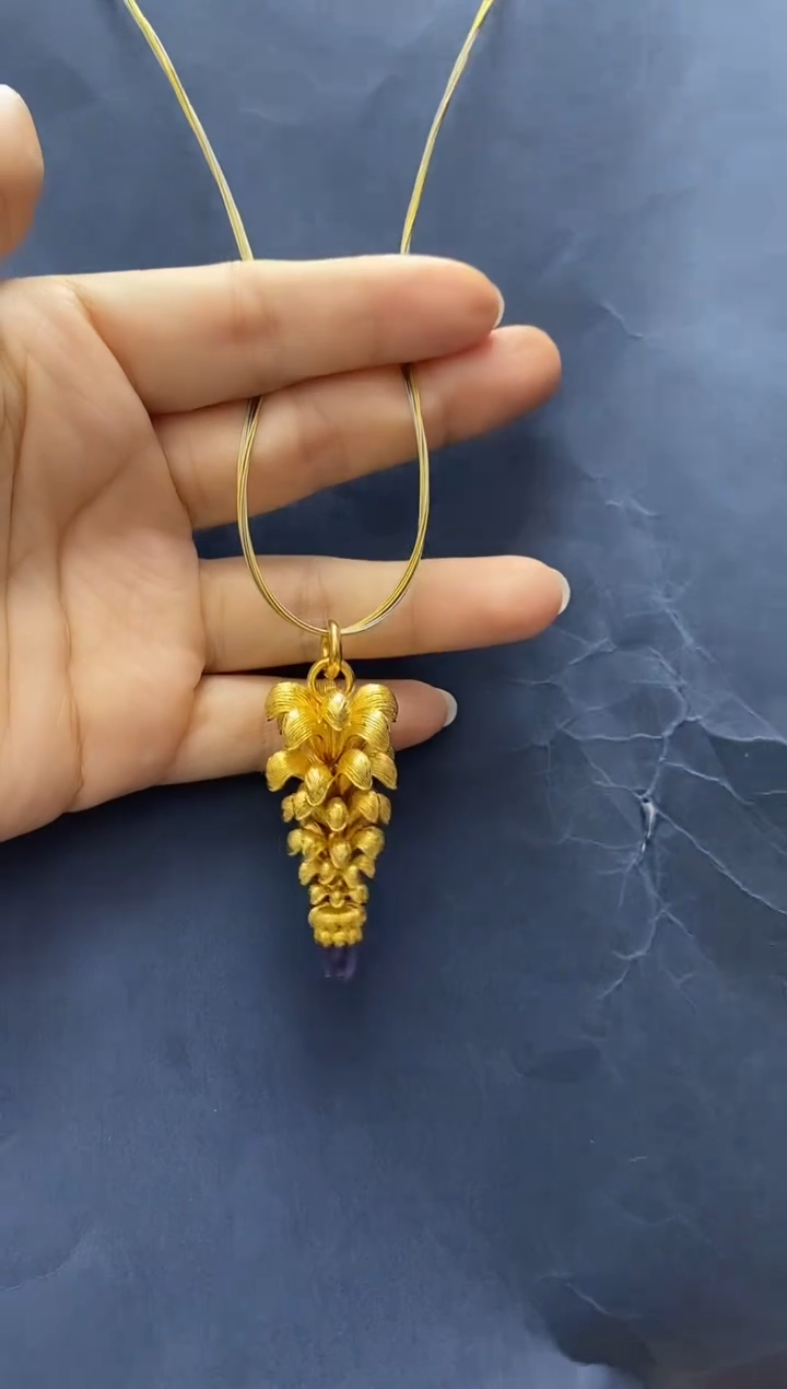 银S925镶嵌耳饰紫晶吊坠