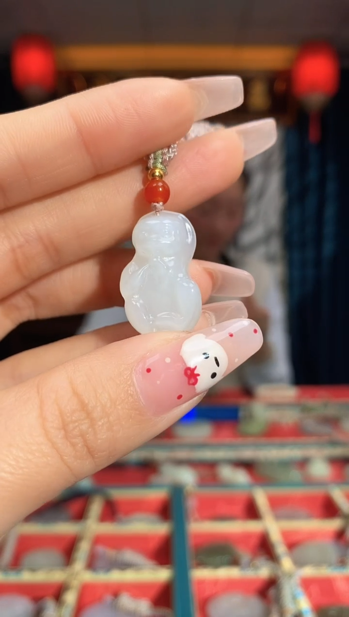 【闪购商品】和田玉颈饰未镶嵌灵猴献寿