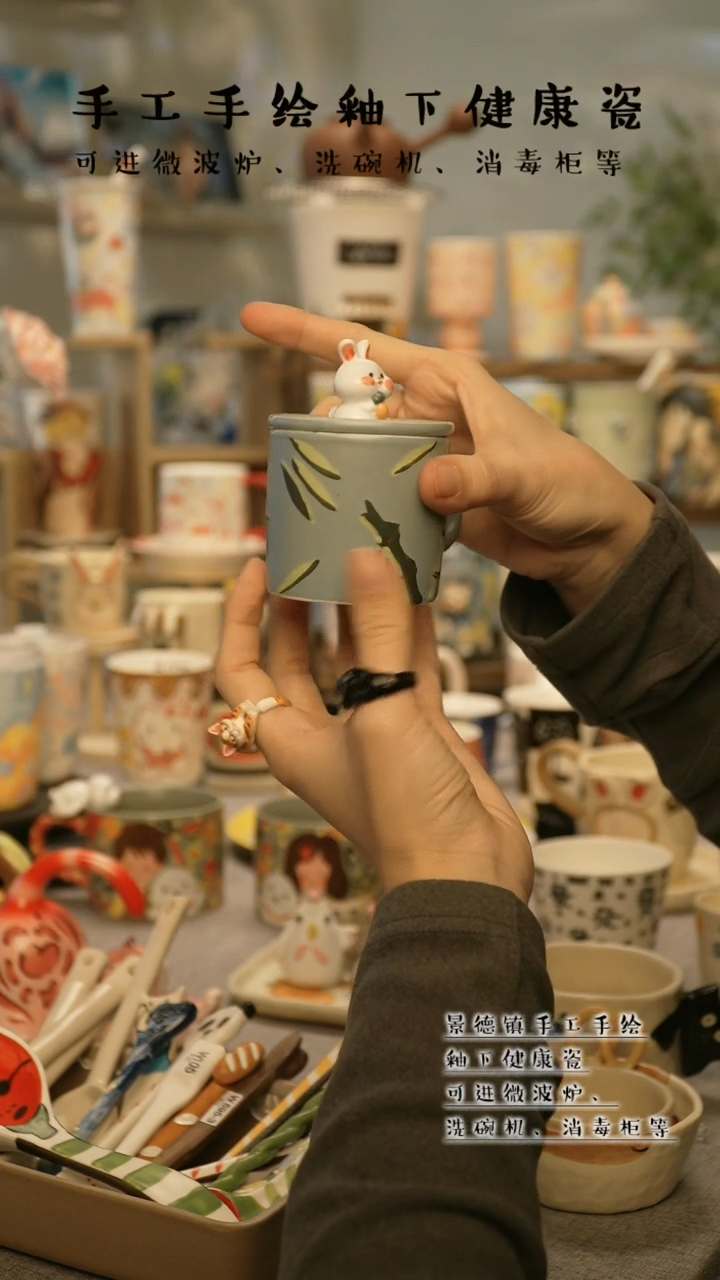 【闪购商品】杯陶瓷景德镇高温釉下彩@W650-5