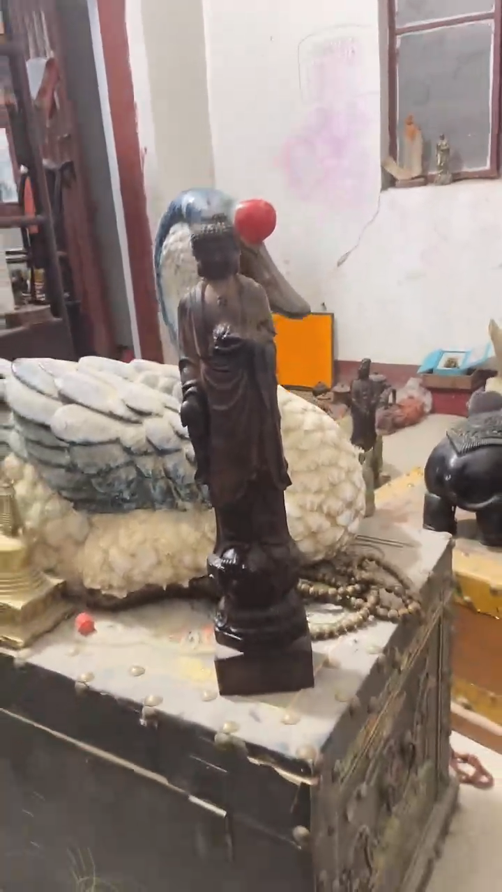 【闪购商品】木木雕新年快乐香木摆件