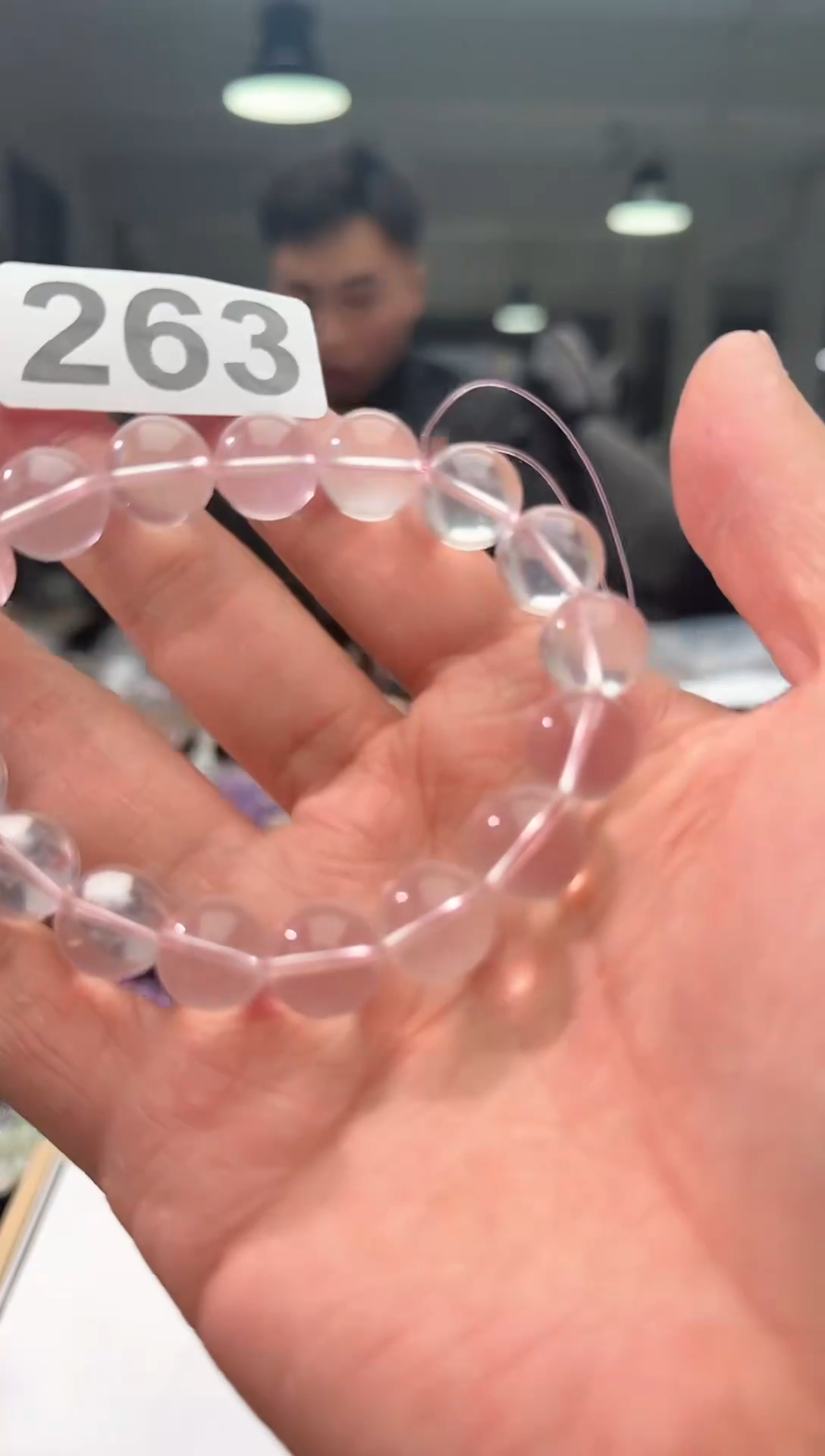【闪购商品】水晶手链未镶嵌263粉水晶
