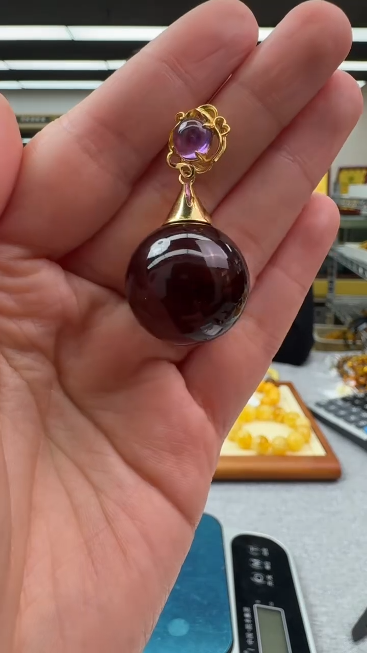 【闪购商品】琥珀颈饰未镶嵌503秒拍号