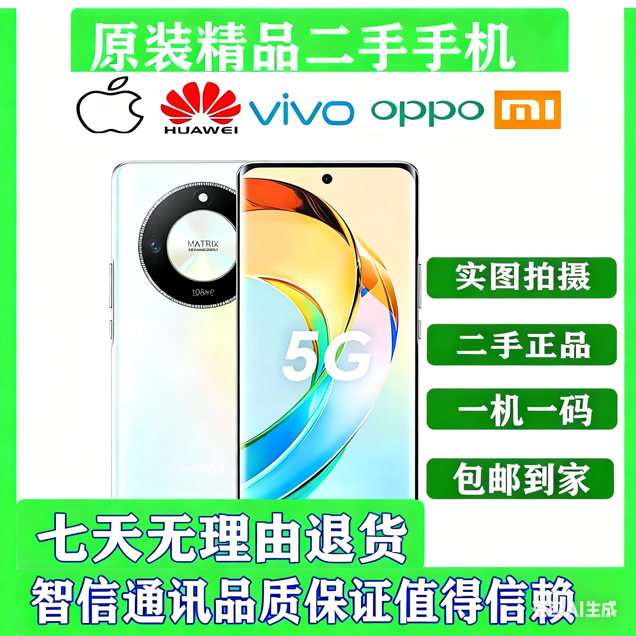 99新 honor/荣耀 X50全网通5G护眼曲面屏一亿像素5800mAh长续航智