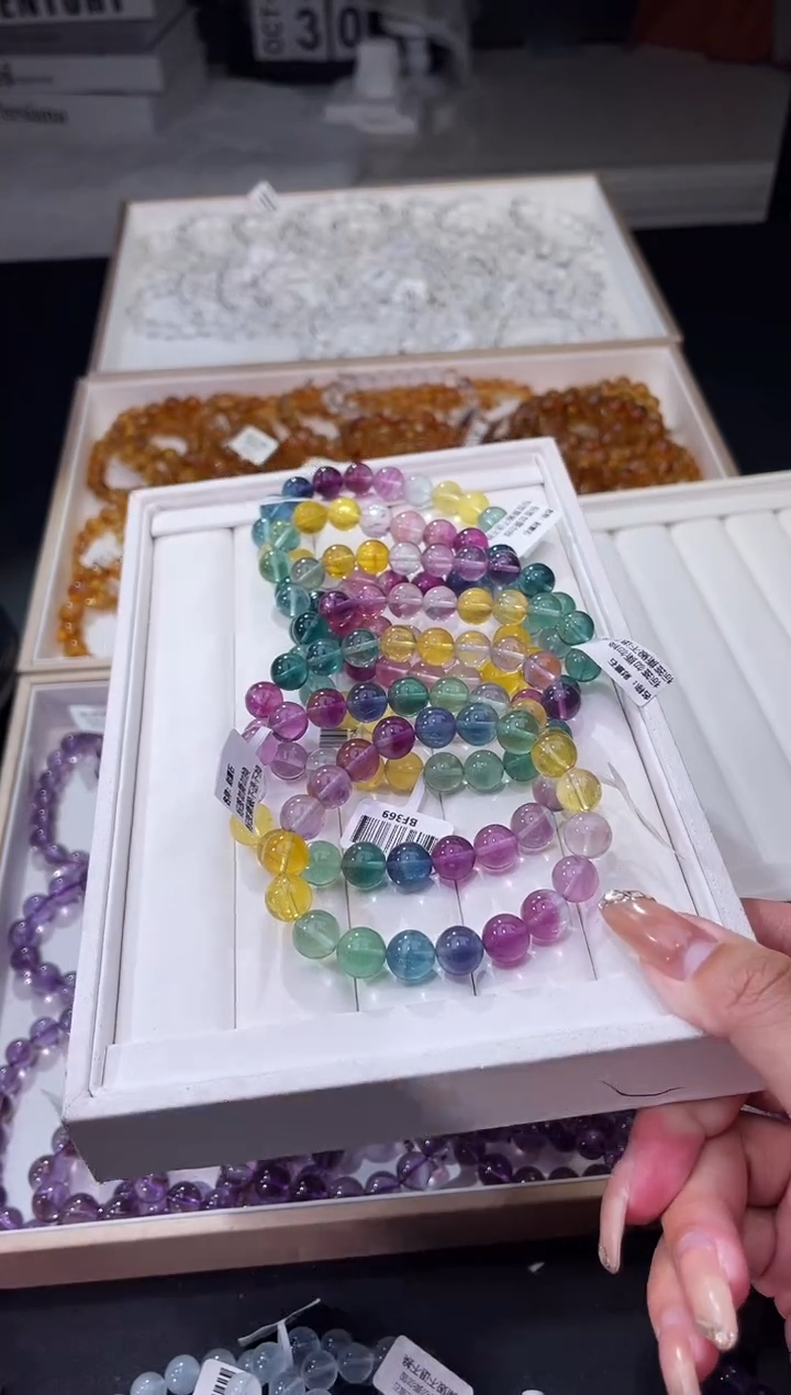 【闪购商品】萤石/未镶嵌彩萤石10mm