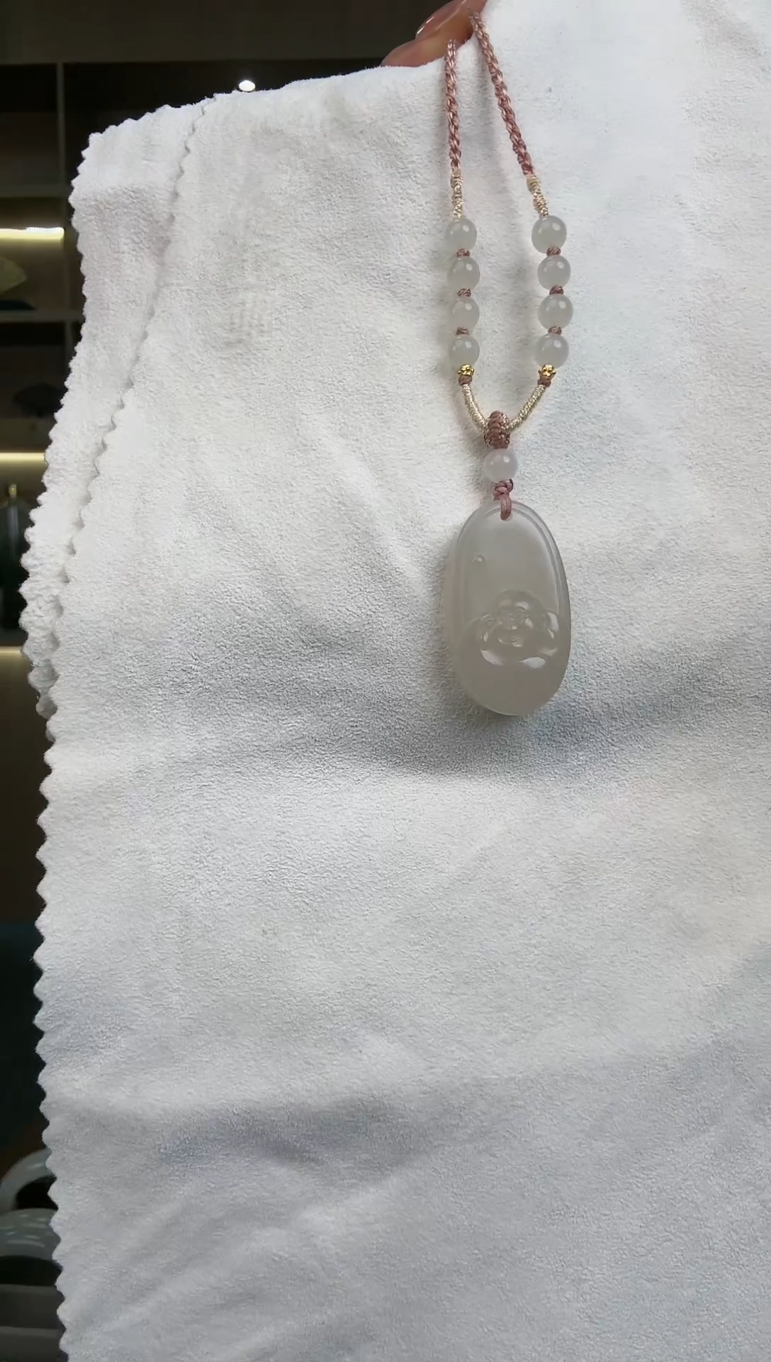 【闪购商品】和田玉吊坠(不含链)未镶嵌弥勒佛吊坠