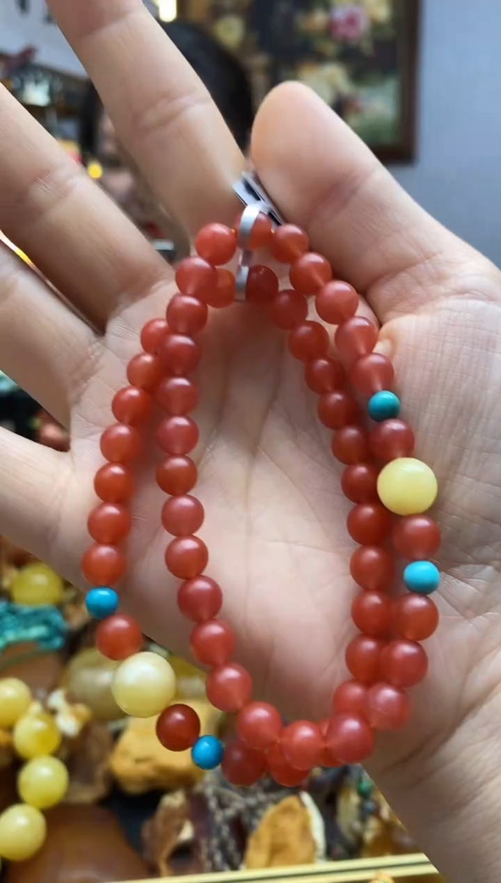 手串未镶嵌南红玛瑙手串（多样性发其一）