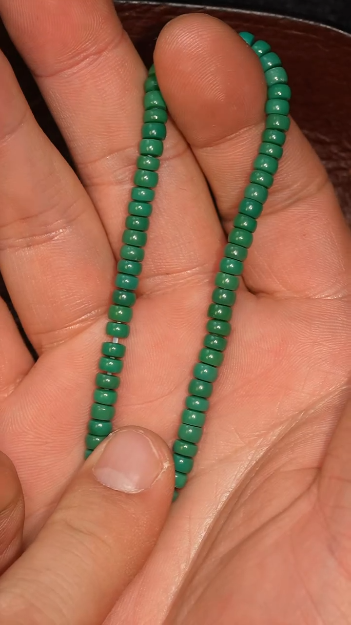 未镶嵌绿松石套链冲赛康胡子哥，DIY一153