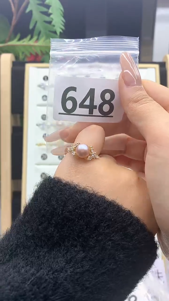 合金珠宝奇石淡水珍珠648