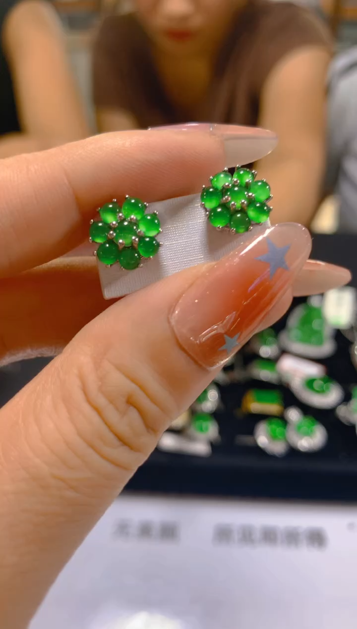 翡翠未镶嵌耳饰0583001517多样性发一